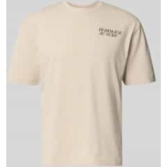 Regular fit T-shirt van katoenmix