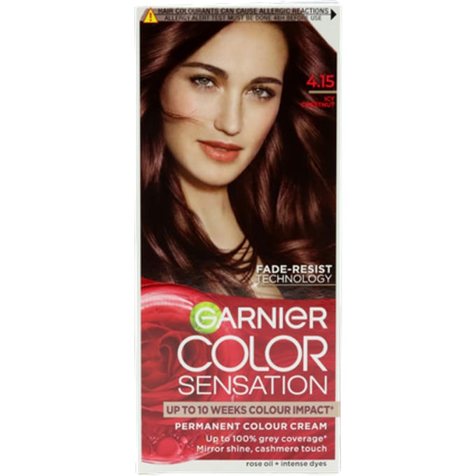 Garnier Color Sensation 4.15 Icy Chestnut Permanent Hair Dye