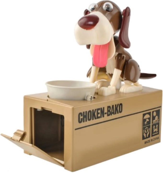 Kruzzel Bruine Hond Spaarpot - Interactief en Educatief