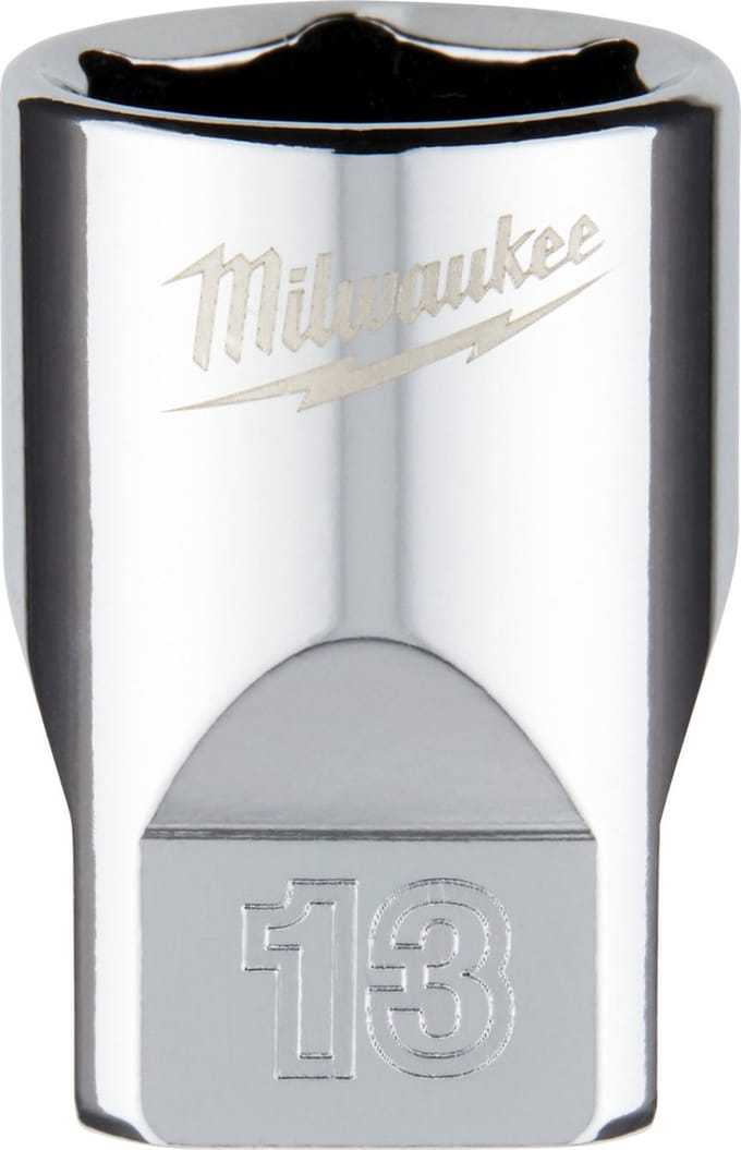 Milwaukee 1/4 Ratel Dop Metrisch Standaard 13 mm - 4932478321