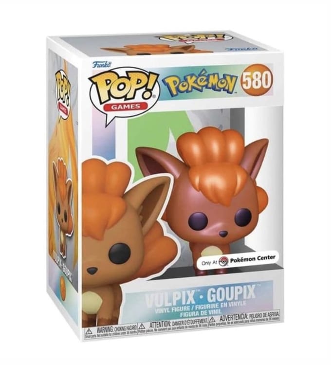 Funko Pop! Games: Pokemon - Vulpix #580 Pearlescent only at Pokémon Centre exclusive