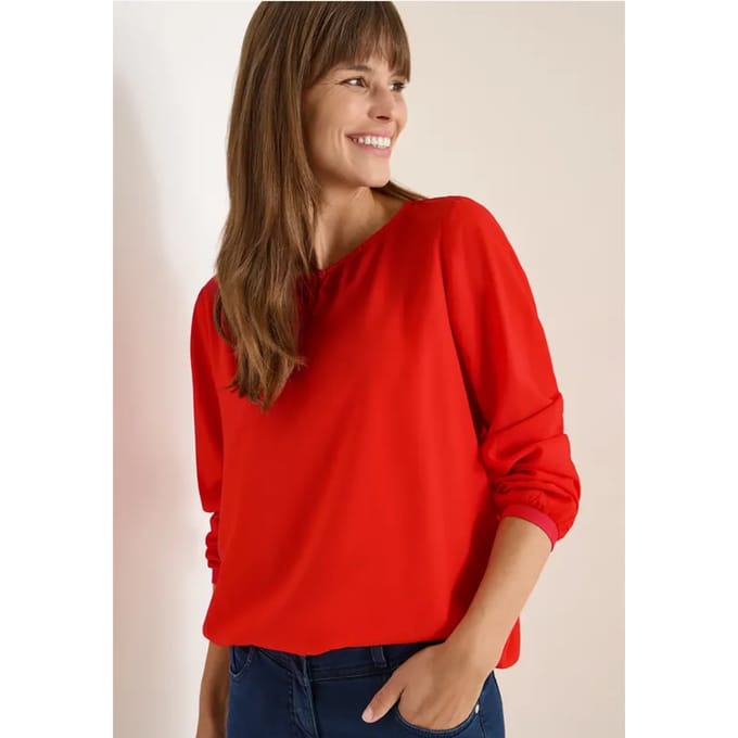 Blouse in effen kleur