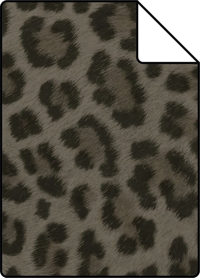 Proefstaal Origin Wallcoverings behang panterprint taupe - 26,5 x 21 cm - 347802-S