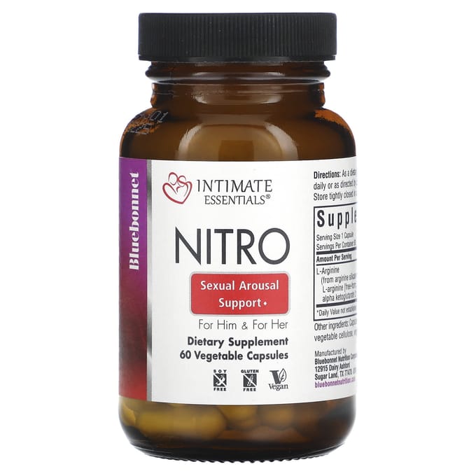 Intmate Essentials, Nitro, Pour la puissance et pour elle, Gélules végétales, 60 ct (300mg par comprimé)
