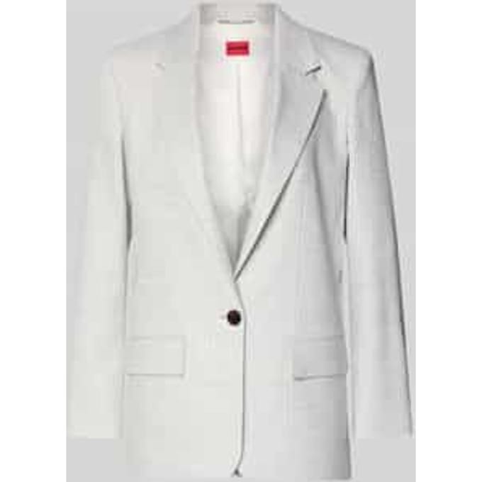 regular fit lange blazer van linnenmix model 'ANETTEA'