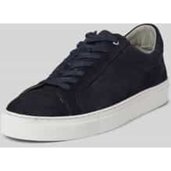 Leren sneakers met labeldetail, model 'Summer'