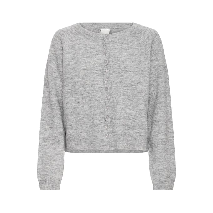 Regular fit gebreid jack van wolmix model 'SAGE'