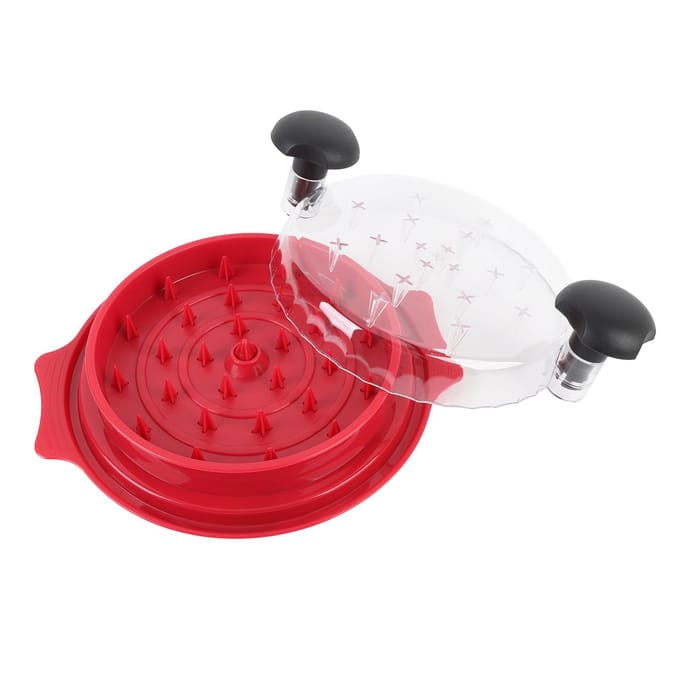 Kippenvleesversnipperaar Draai Zichtbare Vleesversnipperaar Machine Sterke Antislipstrip Ergonomisch Handvat gray
