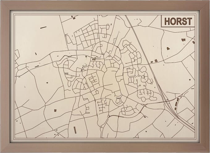 Decoratief Beeld - Houten Van Horst - Hout - Bekroned - Bruin - 21 X 30 Cm