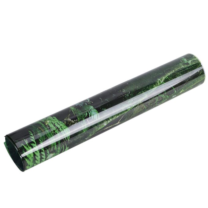 Boîte Reptile PVC Affiche Fond Forêt Tropicale Peinture Décoration Murale Aquarium Auto black