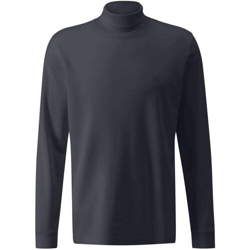 Fynch-Hatton T-Shirt Rollneck Interlock Longsleeve Navy / male