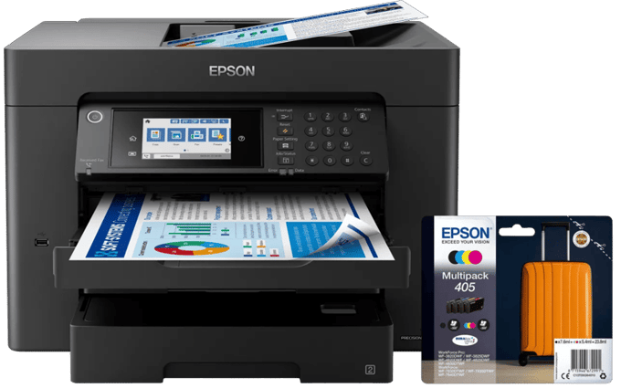 Epson WorkForce WF-7840DTWF + 1 set extra cartridges