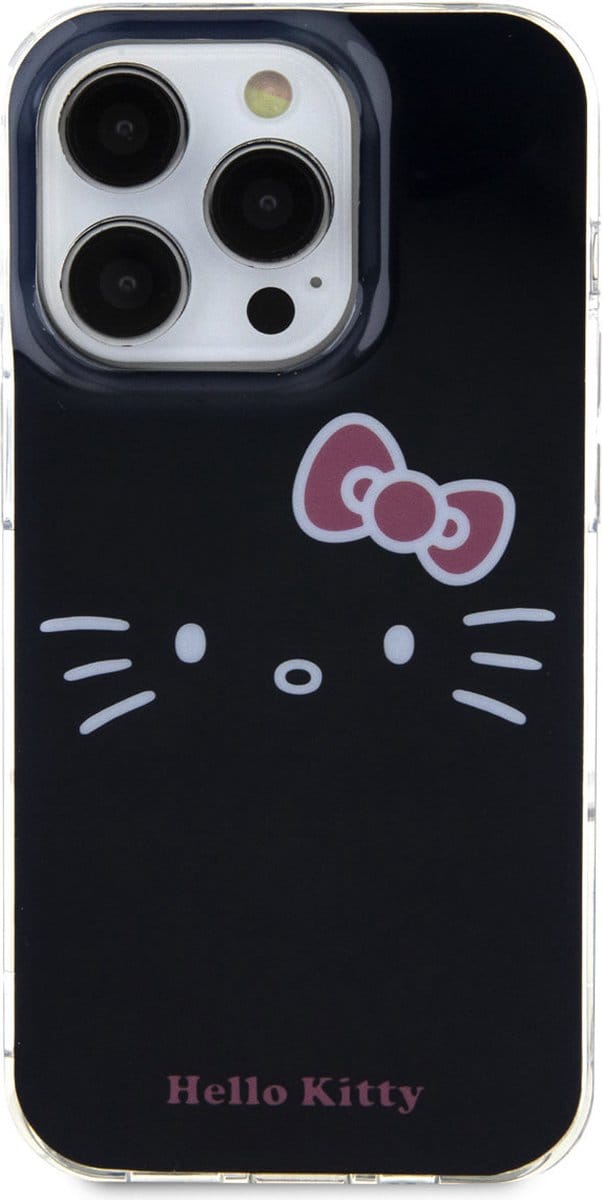 Hello Kitty Serie - iPhone 14 Pro Max Etui - Kitty Face - Zwart
