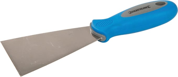 Silverline Expert plamuurmes - roestbestendig - soft-grip handvat - 75 mm