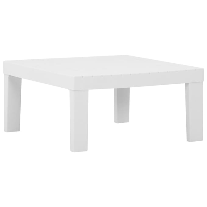 vidaXL - Loungetafel - kunststof - wit
