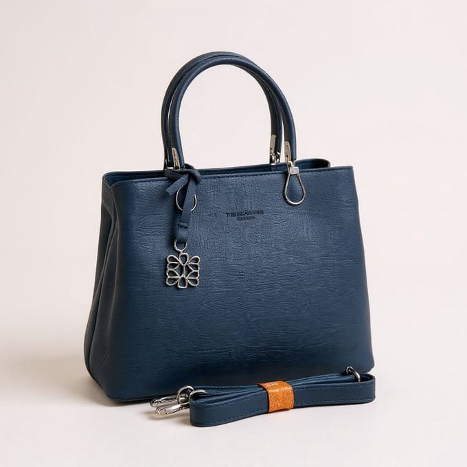 TK-S Handtas, Schoudertas, ritssluiting, blauw