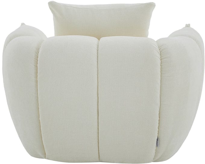 Vente-unique Draaibare fauteuil in getextureerde beige stof GONOLON