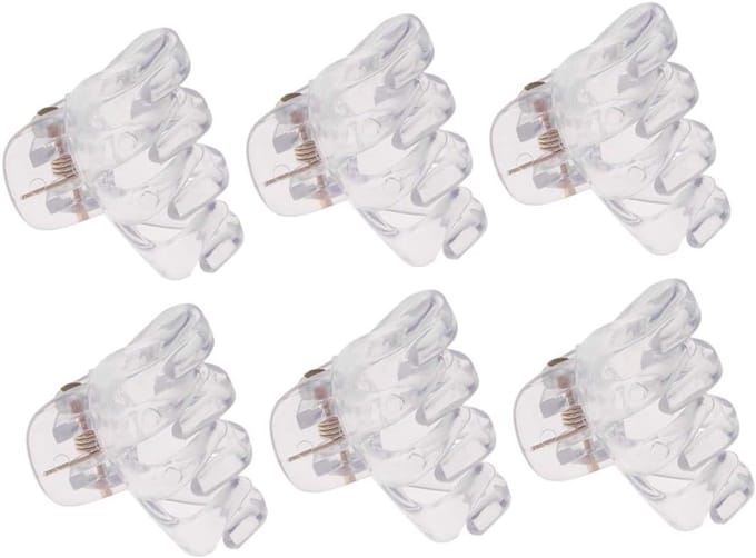 Mini Grip Octopus Clips - Spider Haarclips, Plastic Antislip Haarclips voor Dun Haar, 24 Stuks van 3 cm, Ideaal voor Styling en Haaraccessoires
