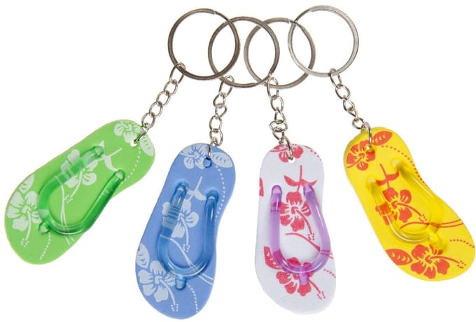 Duckiez Sleutelhanger Flipflop - 48 stuks