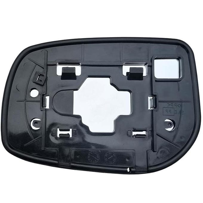 Vervangend spiegelglas rechts met achterplaat voor Toyota Camry 2007-2011 white