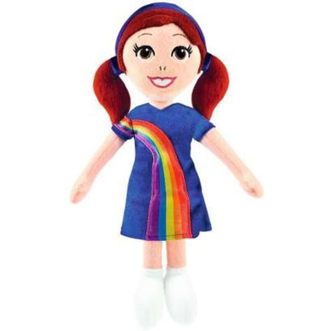 Studio 100 K3 Regenboog knuffel Hanne Knuffels en pluche Speelpoppen