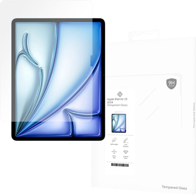 Cazy screenprotector geschikt voor iPad Air 13 inch (M4 2026 / M3 2025 / M2 2024) - Screenprotector Tablet Glas