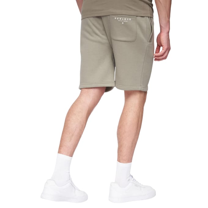 Henleys Heren Aitchen Sweat Shorts (Stoffige Olijf)