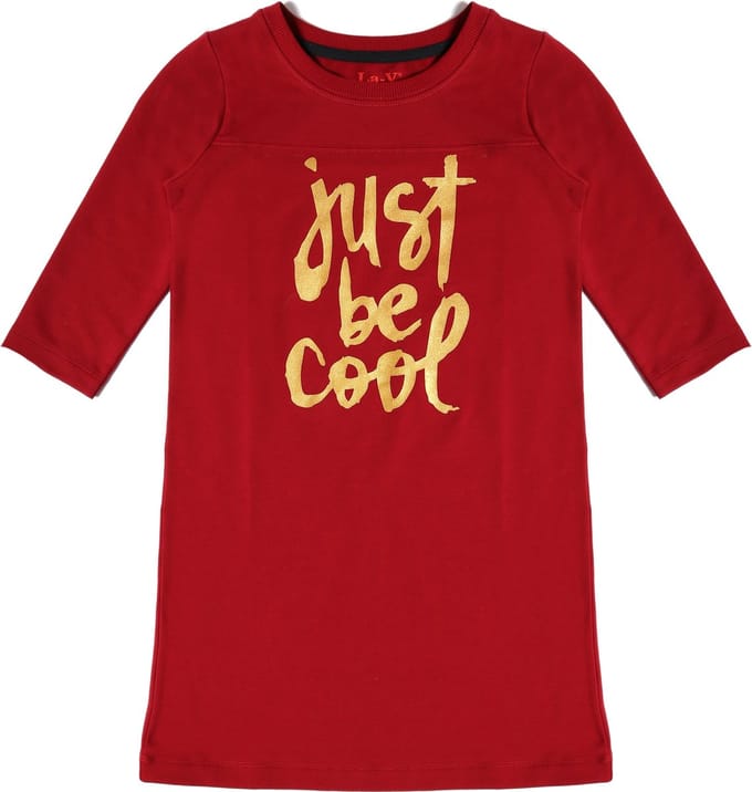 La V sweatjurk Pippa Rood 122