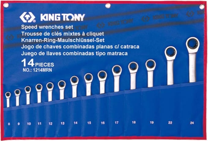 King Tony Ringratel Sleutelset 14 Delig 8-24mm