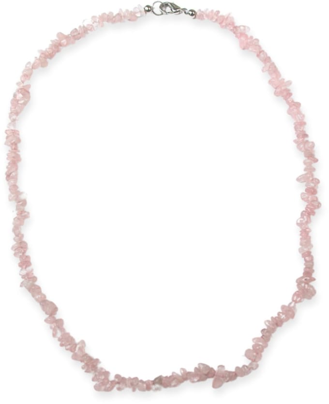 Splitketting Roze kwarts smal