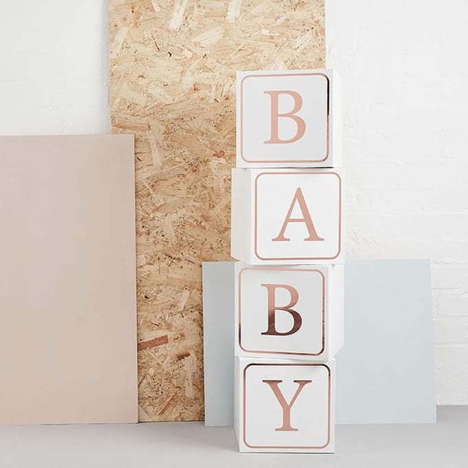 Blokken 'Baby' - Rosé Goud