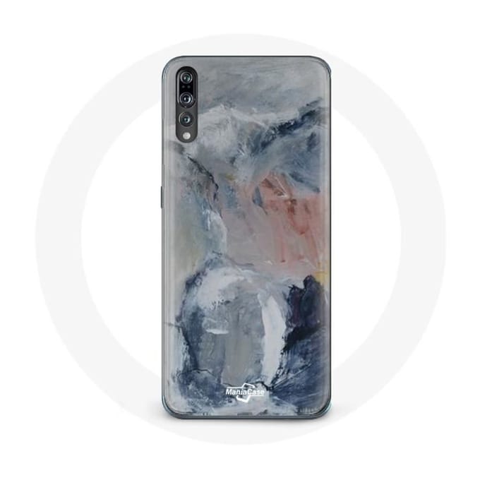 Coque - Huawei - P20 - Souple - Gris - Texture abstraite gris