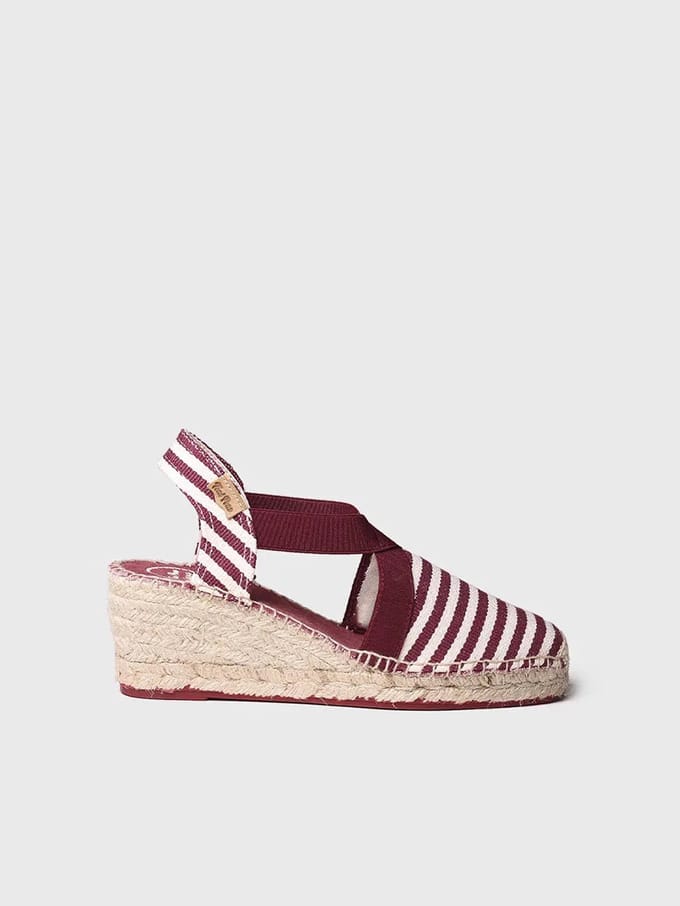 Espadrilles met sleehak in zeemansstijl | TERRA-DD