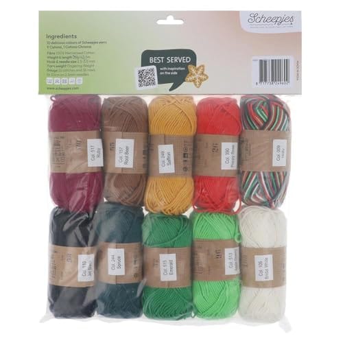 Scheepjes Catona en Chroma colour pack 10x25g Christmas Treat