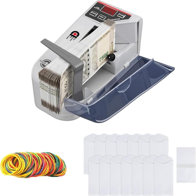 Draagbare LED Mini Bankbiljettenteller met UV/WM Valutadetectie