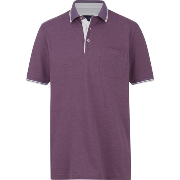 Babista herren Poloshirt - 48 - lila - Plus Size