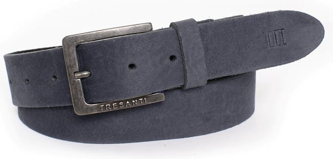 TRESANTI | ZANE I Nubuck leren riem | Navy | Size 95