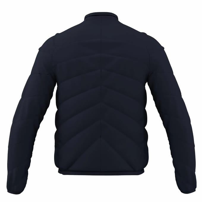 Gilbert jas rugby GTS met volledige rits donkerblauw extra warm.