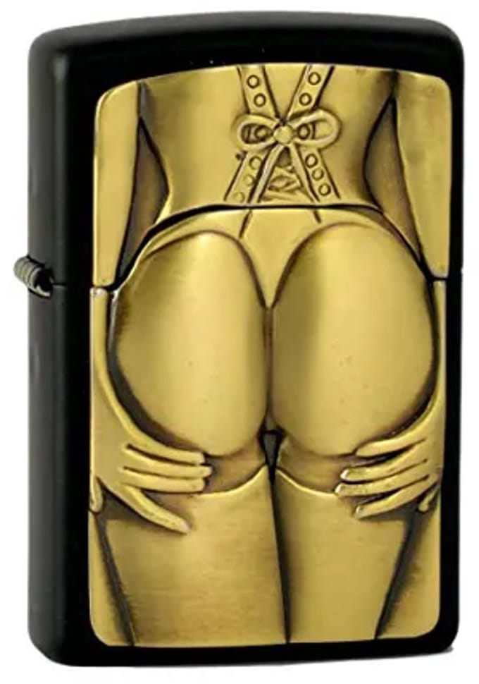 Zippo aansteker Golden Stocking Girl