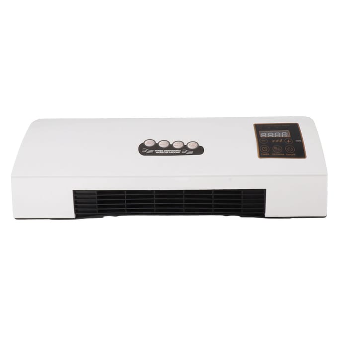 Wandmontage Airconditioning Hete Ventilator 10m Afstandsbediening 1800W Airconditioner Kachel voor Slaapkamer white