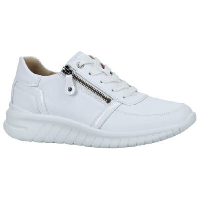 Hartjes Wave Sneakers - Leer - Dames - Wit - Maat 38