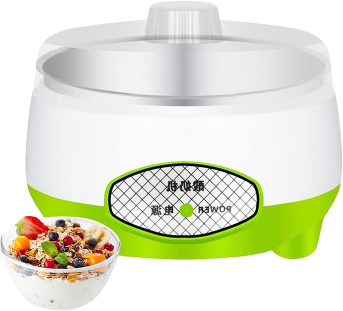 Yoghurtmaker - Yoghurt Toestel - Zelf Yoghurt Maken - Slim Thermostaatsysteem - 1.2 Liter - Groen
