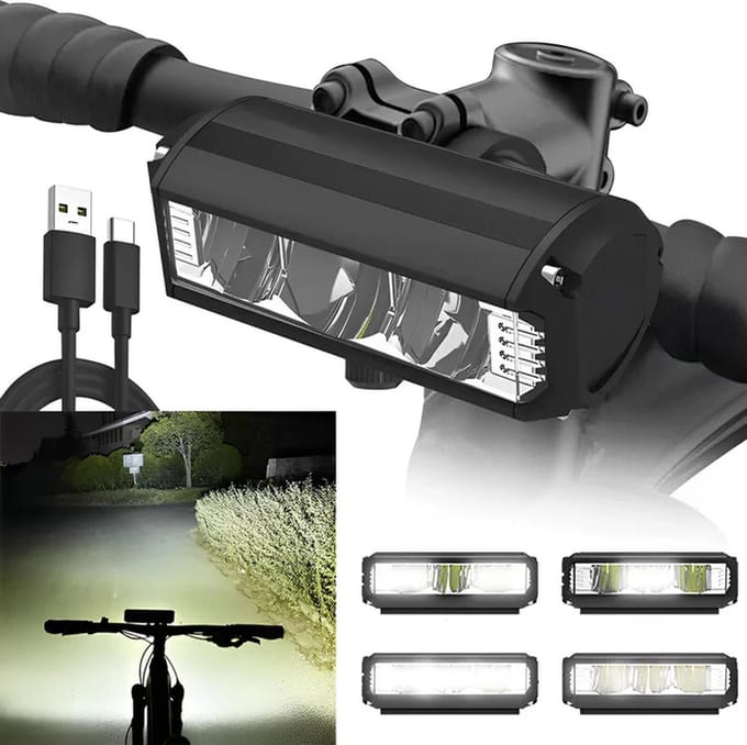 P90 Fiets Licht Led 1800 Lumen oplaadbaar