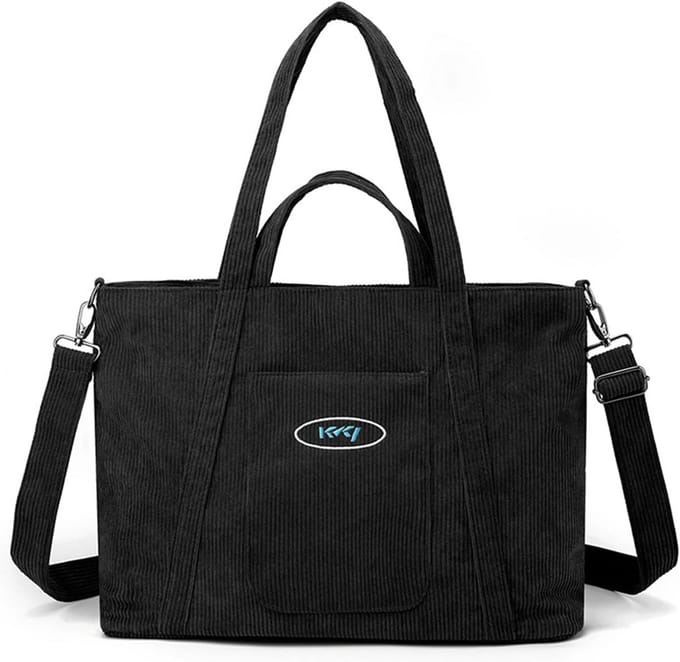 Tas van Corduroy - Dames Handtas - Dagelijks Gebruik - Grote Capaciteit - 43 cm - Bruin