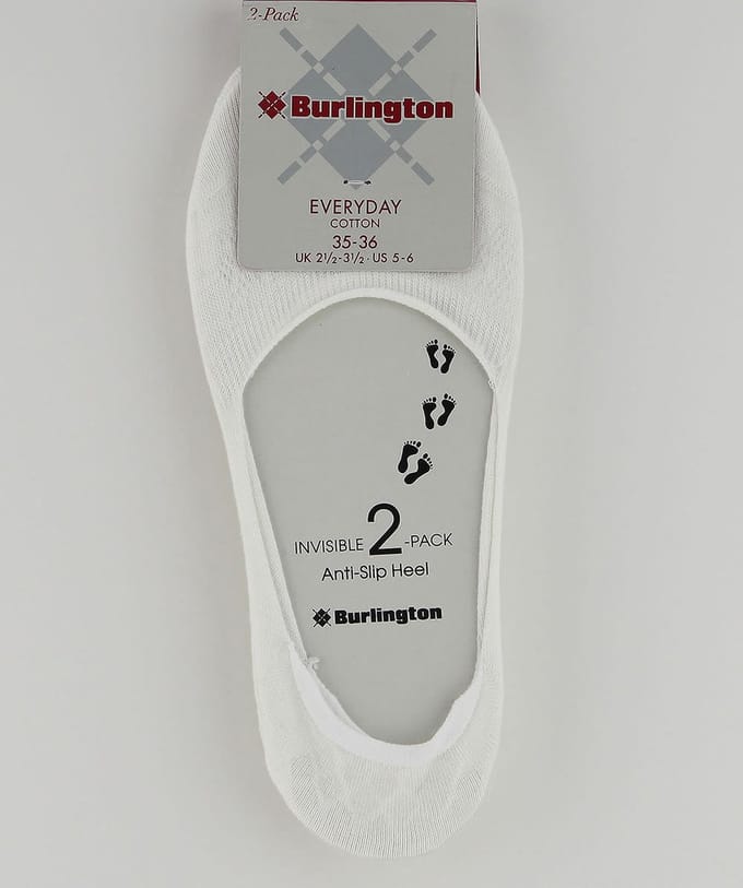 Burlington invisible sneaker sokken maat 35/36 lighting white