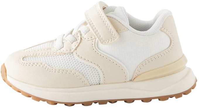 Next - Meisjes - Sneakers met klittenbandsluiting en elastische veters - Wit