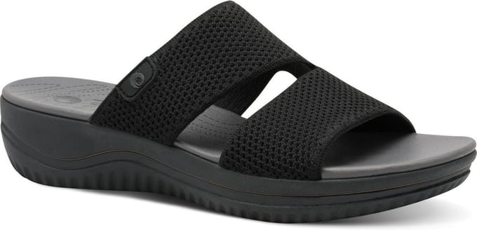 Jana Dames Slipper - 27270-001 Zwart - Wijdte H - Maat 40