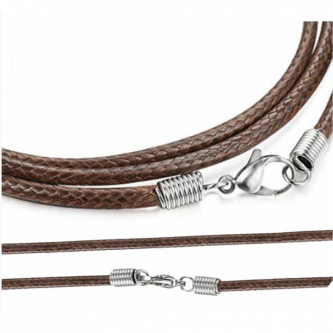 Basic 1-Koordketting- Bruin- 2 mm-80 cm- Sieraden maken-Charme Bijoux