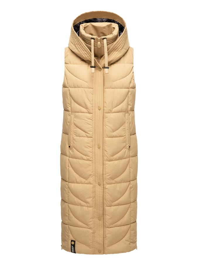 Navahoo dames gewatteerd vest Brezelchen – Lang & Warm