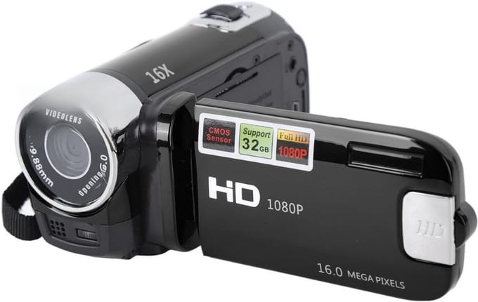 Core® Videorecorder - Videorecorder vhs - Vhs speler - 1080p - Schattige Instant Print Camera -Zwart - 13cm x 13cm x 8cm